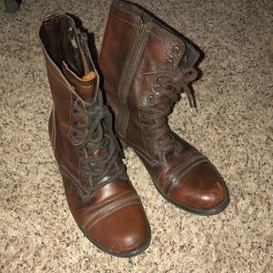 Steve Madden Troopa Boots 9.5 brown